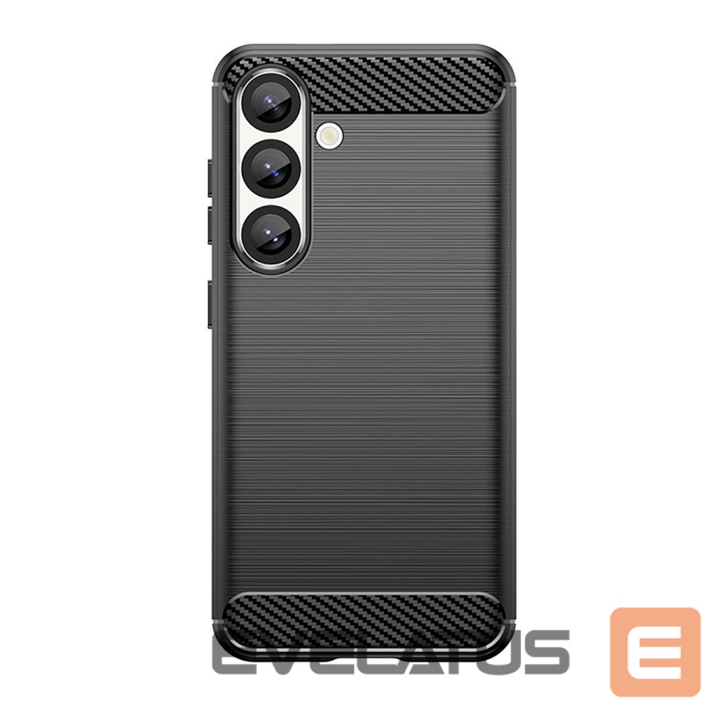 Aizmugurējais vāciņš Hurtel Carbon Case for Samsung Galaxy S25 Edge - Black