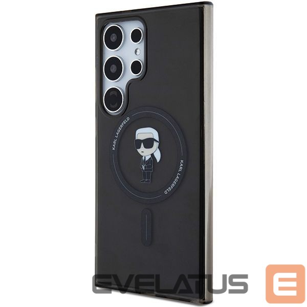 Aizmugurējais vāciņš Karl Lagerfeld Karl Lagerfeld IML Ikonik MagSafe Case for Samsung Galaxy S24 Ultra - Black