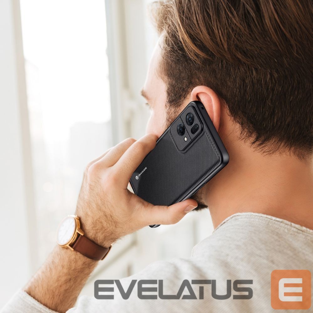 Aizmugurējais vāciņš Dux Ducis Dux Ducis Fino case cover covered with nylon material Oppo Reno7 Pro 5G black
