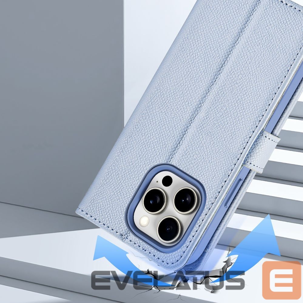 Aizmugurējais vāciņš Dux Ducis Dux Ducis Lawa Leather Case for iPhone 15 Pro - Blue