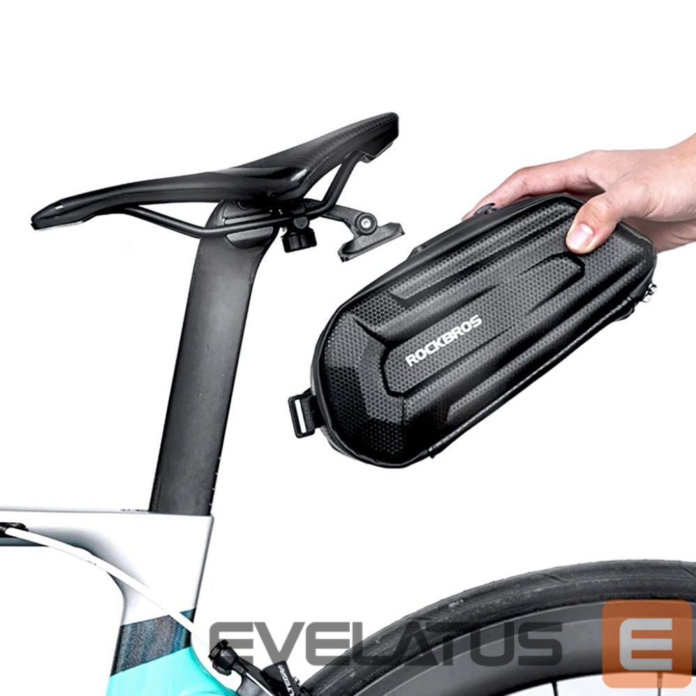 Piederums velosipēdiem Rockbros Rockbros B69 bicycle saddle bag 1.8l with easy release system - black