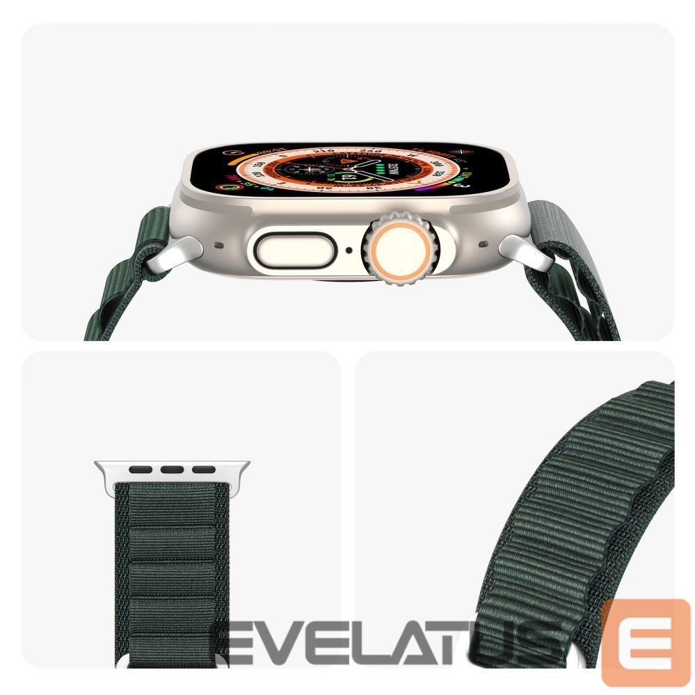 Siksniņa Dux Ducis Sport strap with buckle for Apple Watch 9 / 8 / 7 / 6 / SE / 5 / 4 / 3 / 2 / 1 (41, 40, 38 mm) Dux Ducis Strap GS Version - green Green