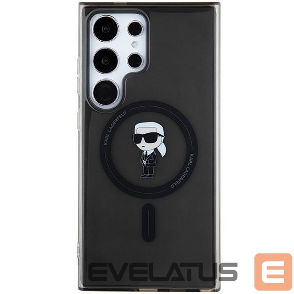 Aizmugurējais vāciņš Karl Lagerfeld Karl Lagerfeld IML Ikonik MagSafe Case for Samsung Galaxy S24 Ultra - Black