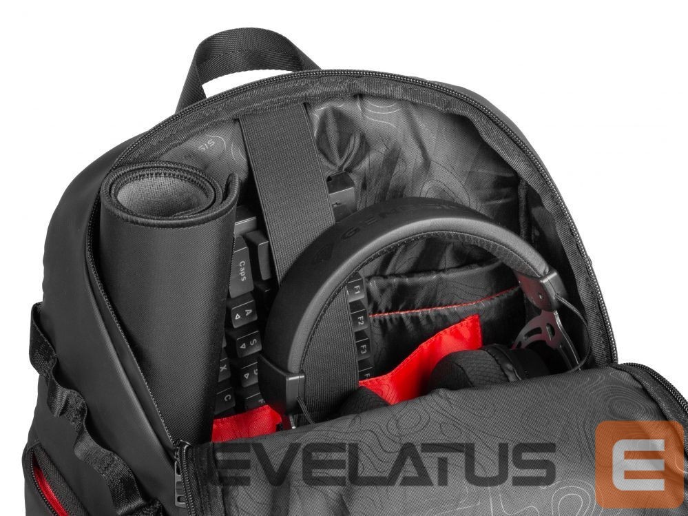 Portatīvo datoru soma Genesis Pallad 420 | Fits up to size 15.6 " | Laptop Backpack | Black | Waterproof
