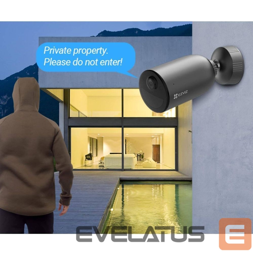 Video kamera EZVIZ EB3 CS-EB3 4G Outdoor IP65 Smart Home Battery security Camera MicroSD / Night vision Silver