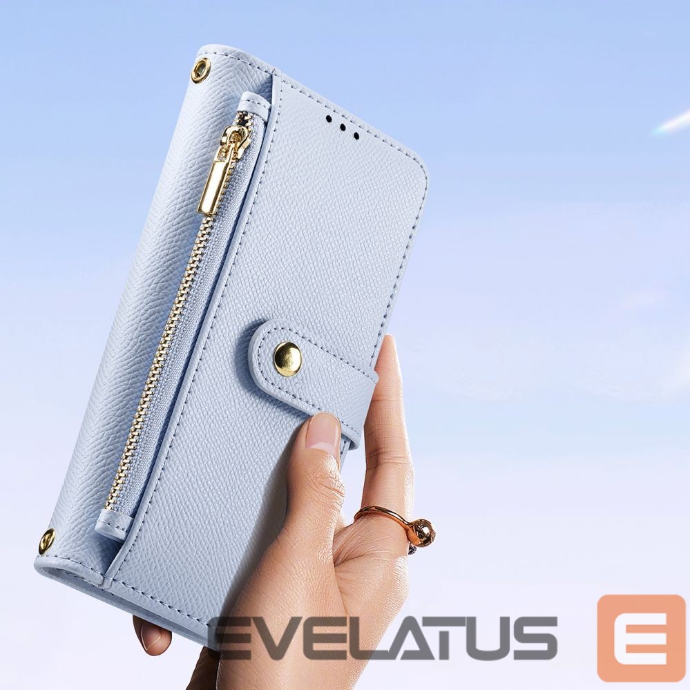 Aizmugurējais vāciņš Dux Ducis Dux Ducis Lawa Leather Case for iPhone 15 Pro - Blue