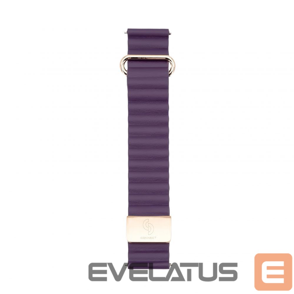 Siksniņa Connect 22mm Cortical back buckle magnetic suction Watch Straps (130mm M/L) Crimson Cherry