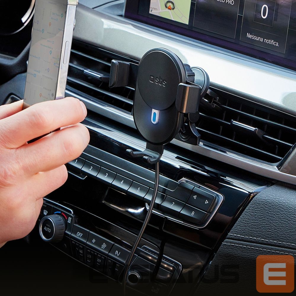 Dokstacija SBS Smartphone holder with inductive charger SBS TESUPWIR10CLIPSTG 10W - black