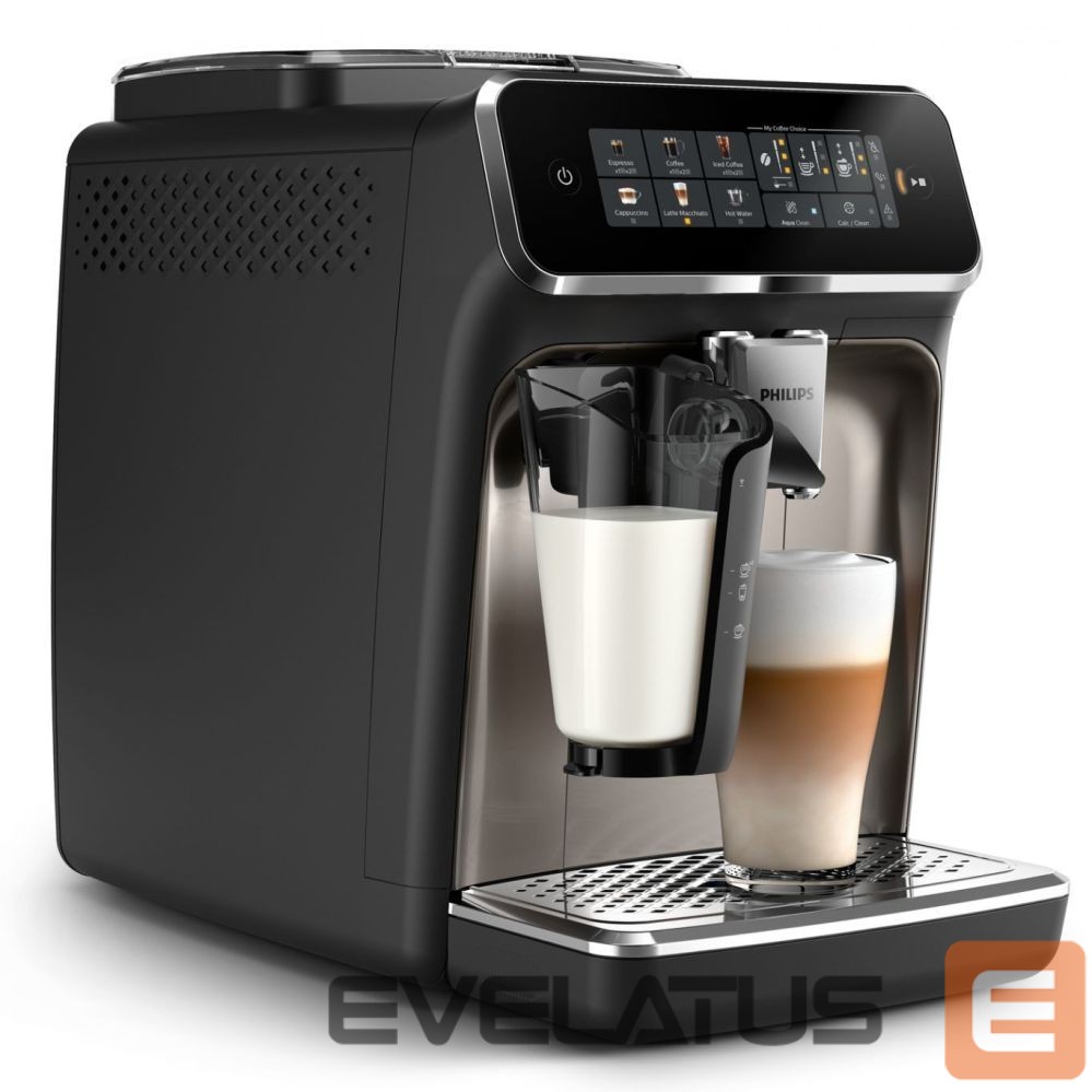 Cita mazā sadzīves tehnika Philips Espresso Coffee Maker | EP3347/90 | Pump pressure 15 bar | Built-in milk frother | Fully automatic | 1500 W | Black