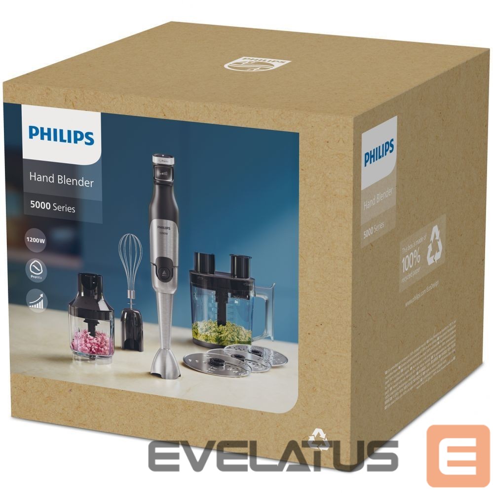 Mikseri un blenderi Philips | Hand mixer | HR2685/00 | Hand Blender | 1200 W | Number of speeds 3 | Black