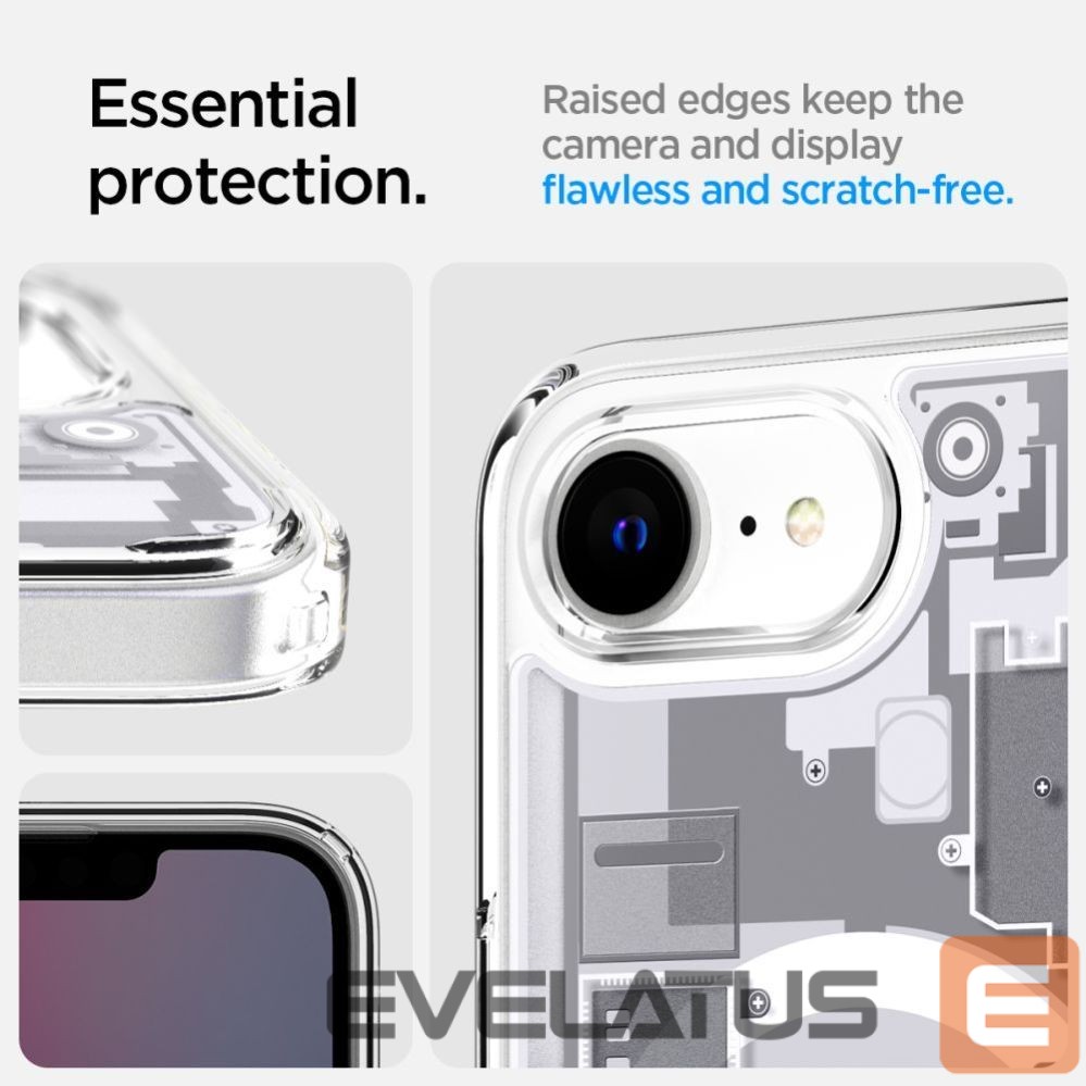 Aizmugurējais vāciņš Spigen Spigen Ultra Hybrid MagSafe Case for iPhone 16e Zero One - White