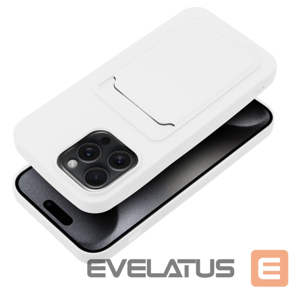 Aizmugurējais vāciņš OEM Case for iPhone 15 PRO MAX Card Case white