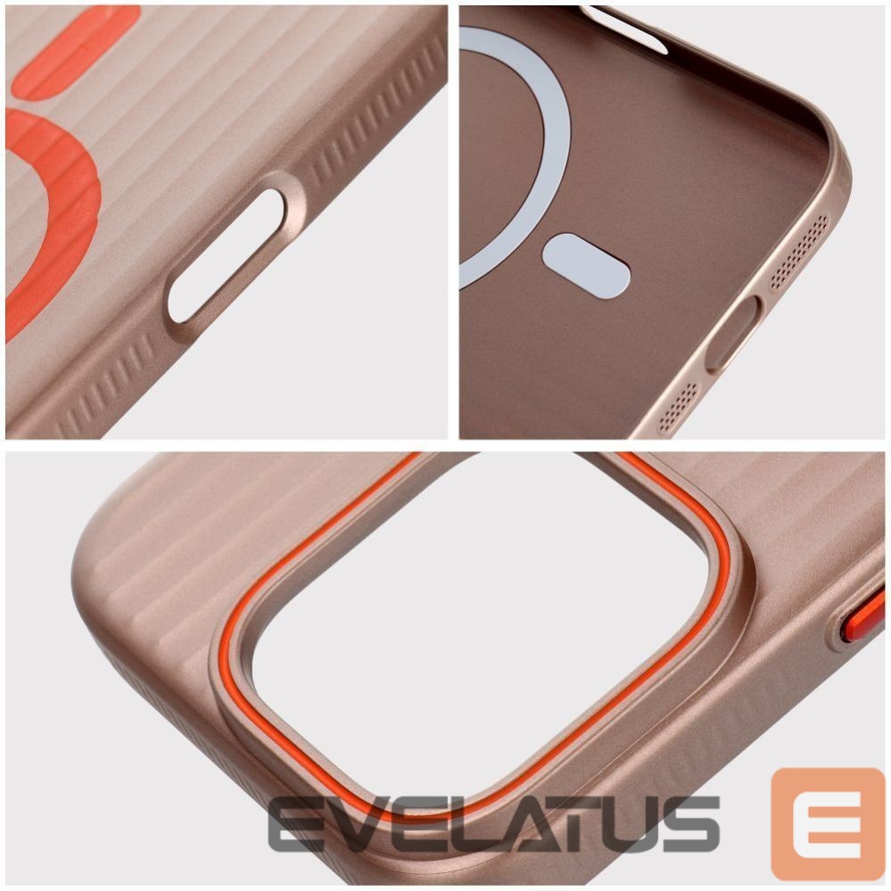 Aizmugurējais vāciņš OEM - Case for iPhone 15 PRO MAX Simply compatible with MagSafe titanium desert