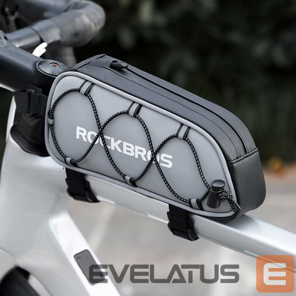 Piederums velosipēdiem Rockbros Rockbros 3012010901 bicycle frame bag 0.9 l - silver