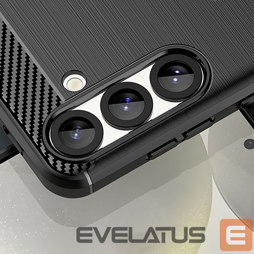 Aizmugurējais vāciņš Hurtel Carbon Case for Samsung Galaxy S25 Edge - Black