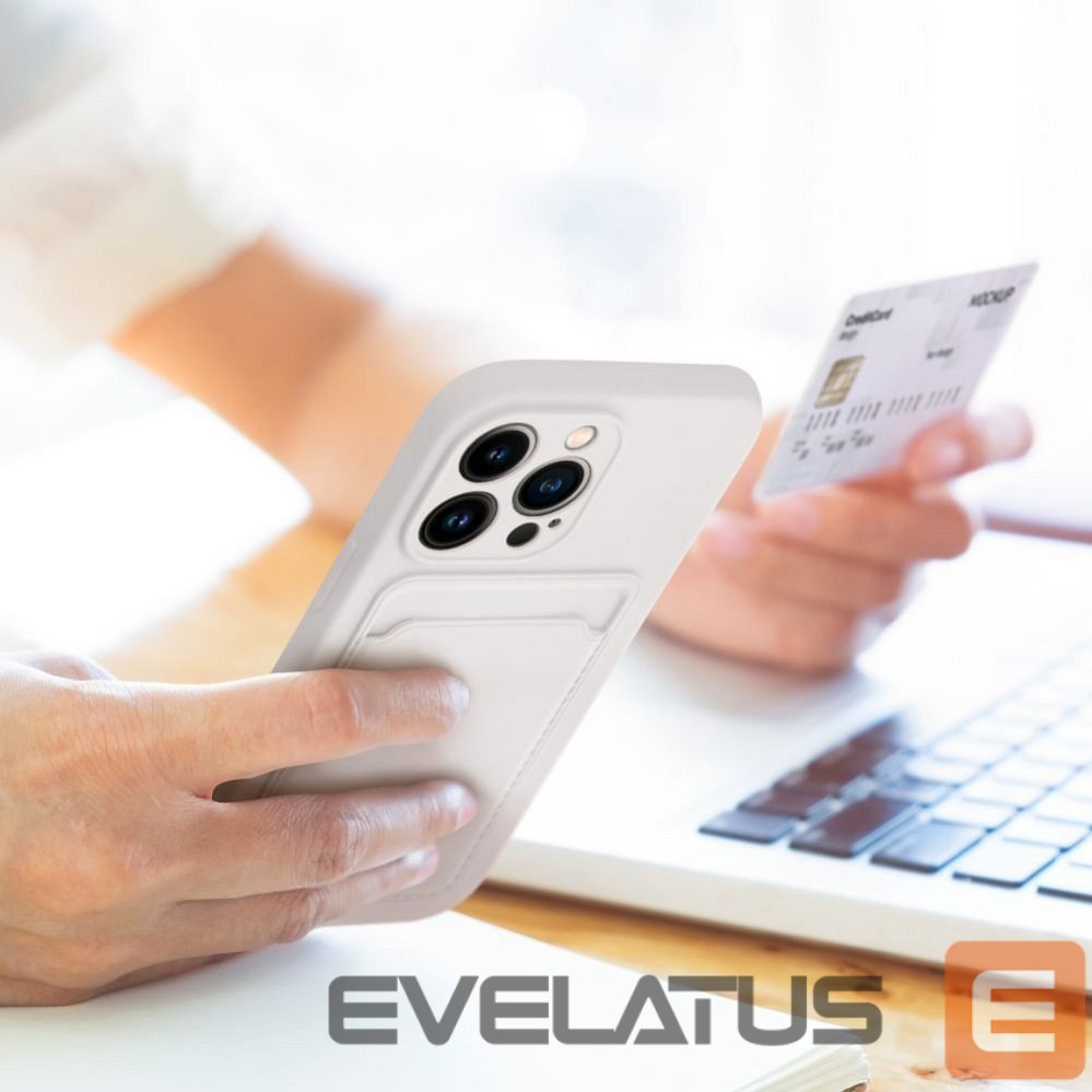 Aizmugurējais vāciņš OEM Case for iPhone 15 PRO MAX Card Case white