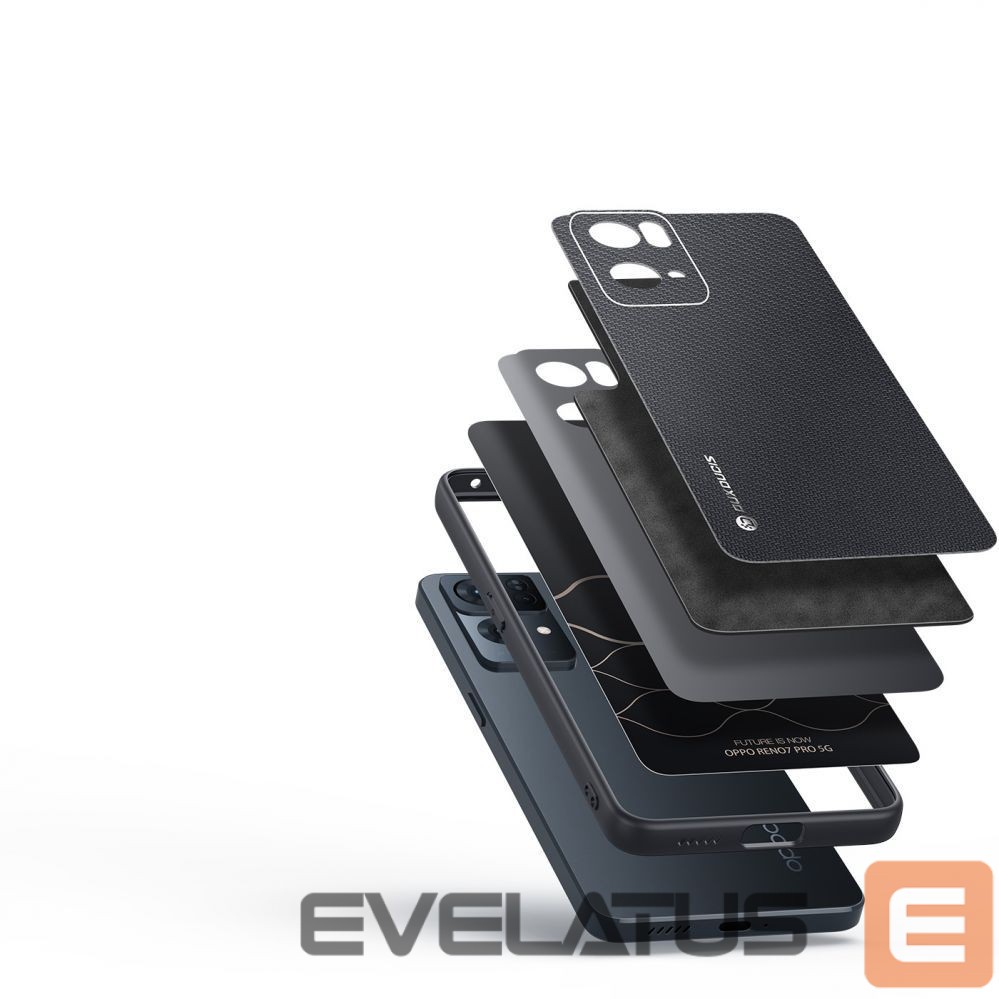Aizmugurējais vāciņš Dux Ducis Dux Ducis Fino case cover covered with nylon material Oppo Reno7 Pro 5G black