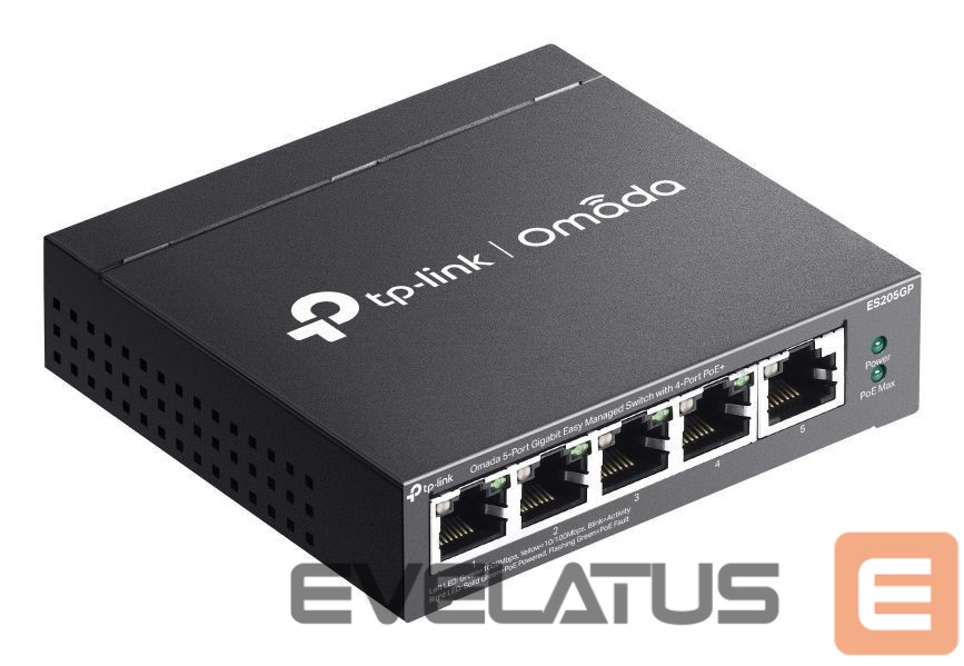 Nevadāms centrmezgls TP-Link NET SWITCH 5PORT 10/100/1000M/OMADA ES205GP