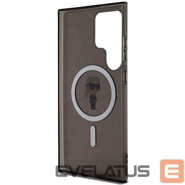 Aizmugurējais vāciņš Karl Lagerfeld Karl Lagerfeld IML Ikonik MagSafe Case for Samsung Galaxy S24 Ultra - Black