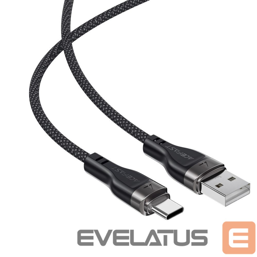 Kabelis Acefast Acefast C11-04 USB-A - USB-C 3A Cable 1.2m Magnetic Braid - Black