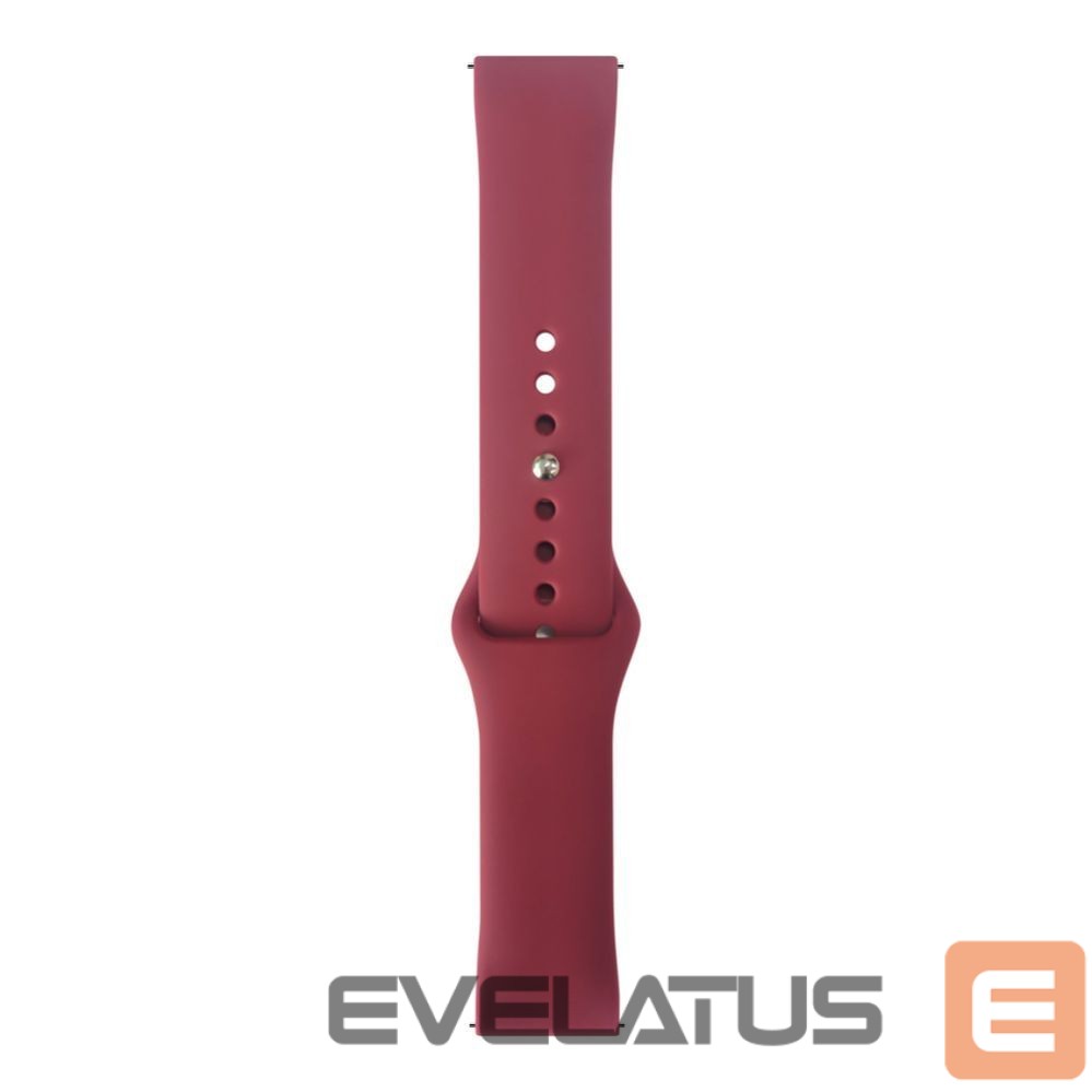 Siksniņa Evelatus Evelatus Watch 22mm Silicone Loop Watch Straps (130mm M/L) Plum