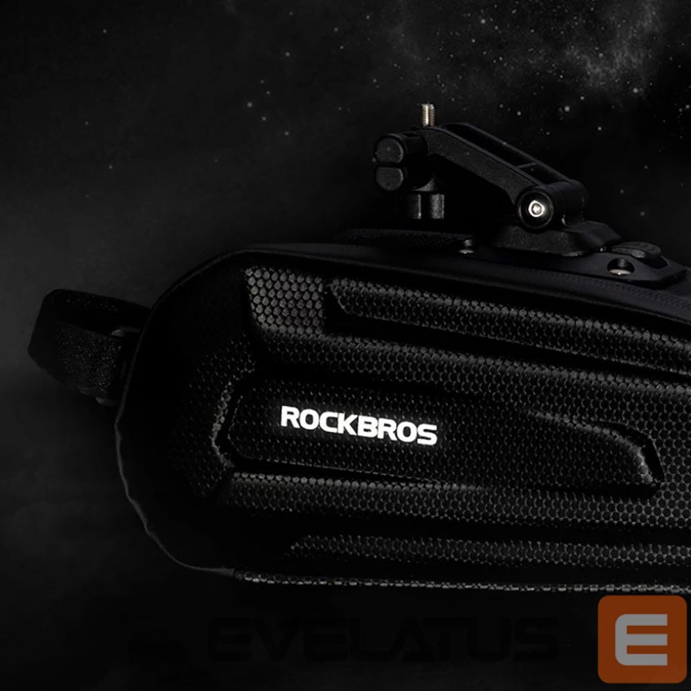 Piederums velosipēdiem Rockbros Rockbros B69 bicycle saddle bag 1.8l with easy release system - black