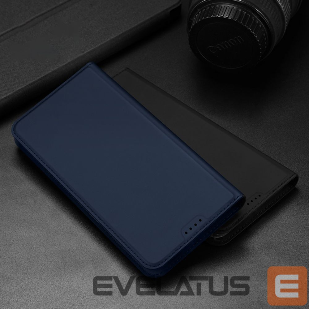 Aizmugurējais vāciņš Dux Ducis Dux Ducis Skin Pro Case For Realme 10 5G / Realme 9i 5G Cover Flip Card Wallet Stand Black