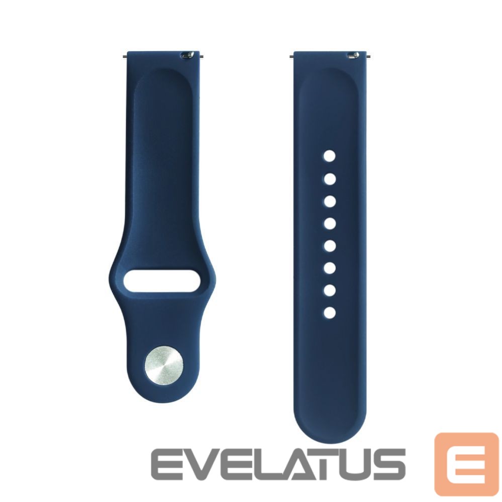 Siksniņa Evelatus Evelatus 20mm Silicone Loop Watch Straps (S/M 110mm) Blue