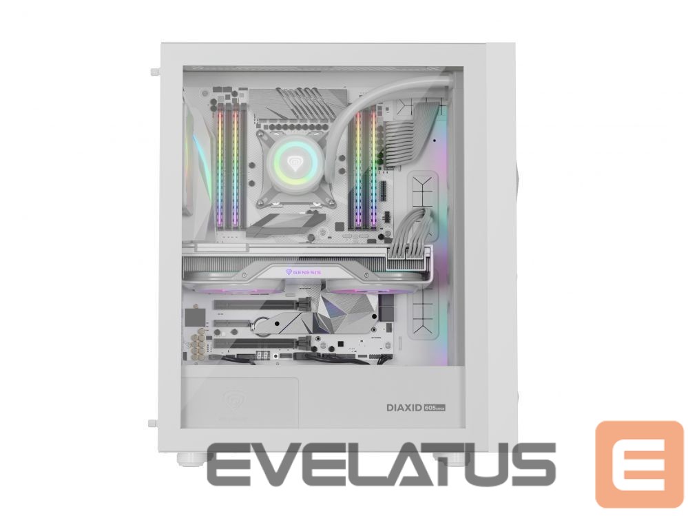 Datoru piederumi Natec NATEC Genesis PC Case Diaxid 605 white