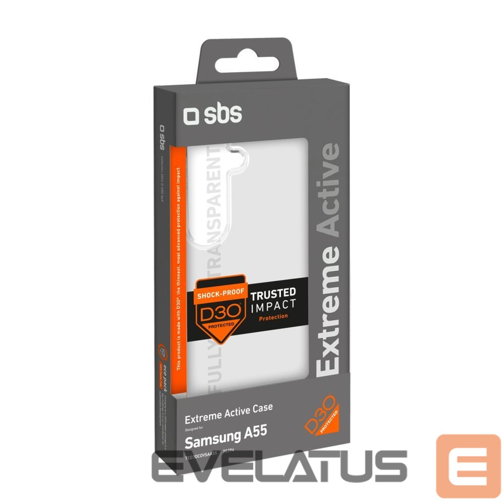 Aizmugurējais vāciņš SBS SBS D3O Case for Samsung Galaxy A55 - Transparent