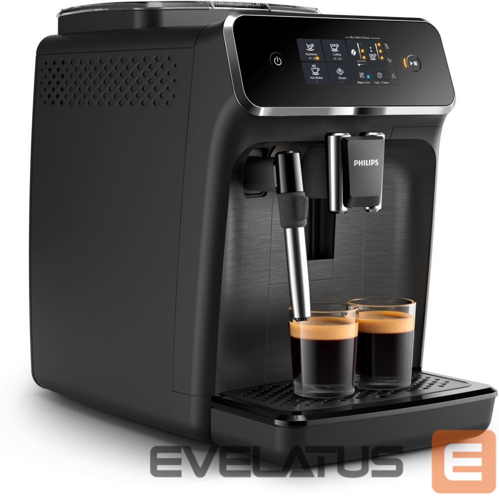 Cita mazā sadzīves tehnika Philips Coffee Maker | EP2220/10 | Pump pressure 15 bar | Built-in milk frother | Fully automatic | 1500 W | Black