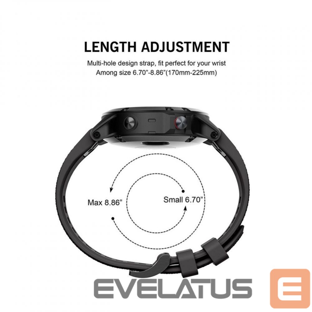 Siksniņa Tech-Protect Tech-Protect Smooth case for Garmin Fenix 5 / 6 / 6 Pro / 7 - black