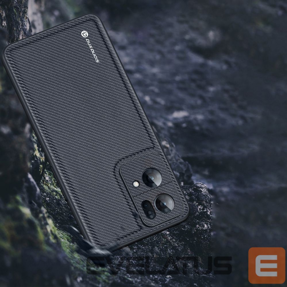 Aizmugurējais vāciņš Dux Ducis Dux Ducis Fino case cover covered with nylon material Oppo Reno7 Pro 5G black