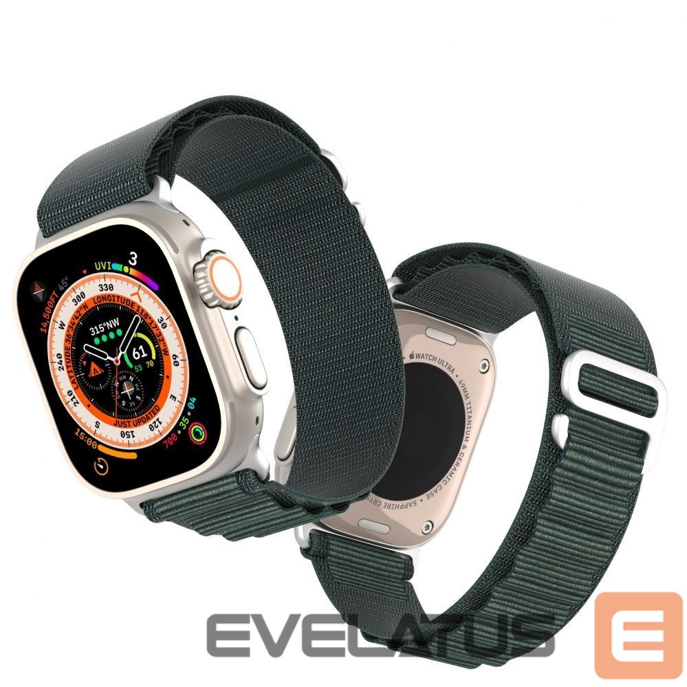 Siksniņa Dux Ducis Sport strap with buckle for Apple Watch 9 / 8 / 7 / 6 / SE / 5 / 4 / 3 / 2 / 1 (41, 40, 38 mm) Dux Ducis Strap GS Version - green Green