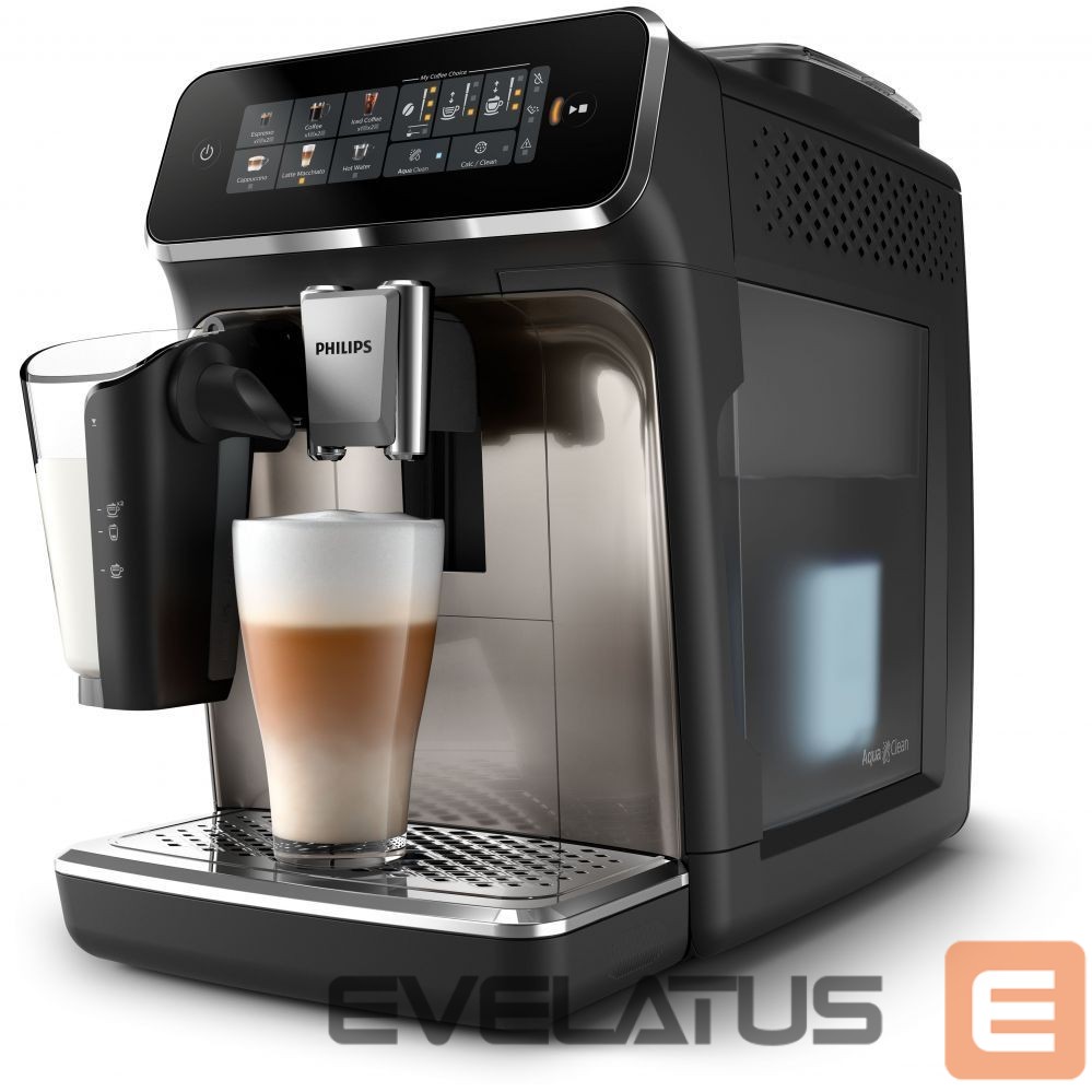 Cita mazā sadzīves tehnika Philips Espresso Coffee Maker | EP3347/90 | Pump pressure 15 bar | Built-in milk frother | Fully automatic | 1500 W | Black