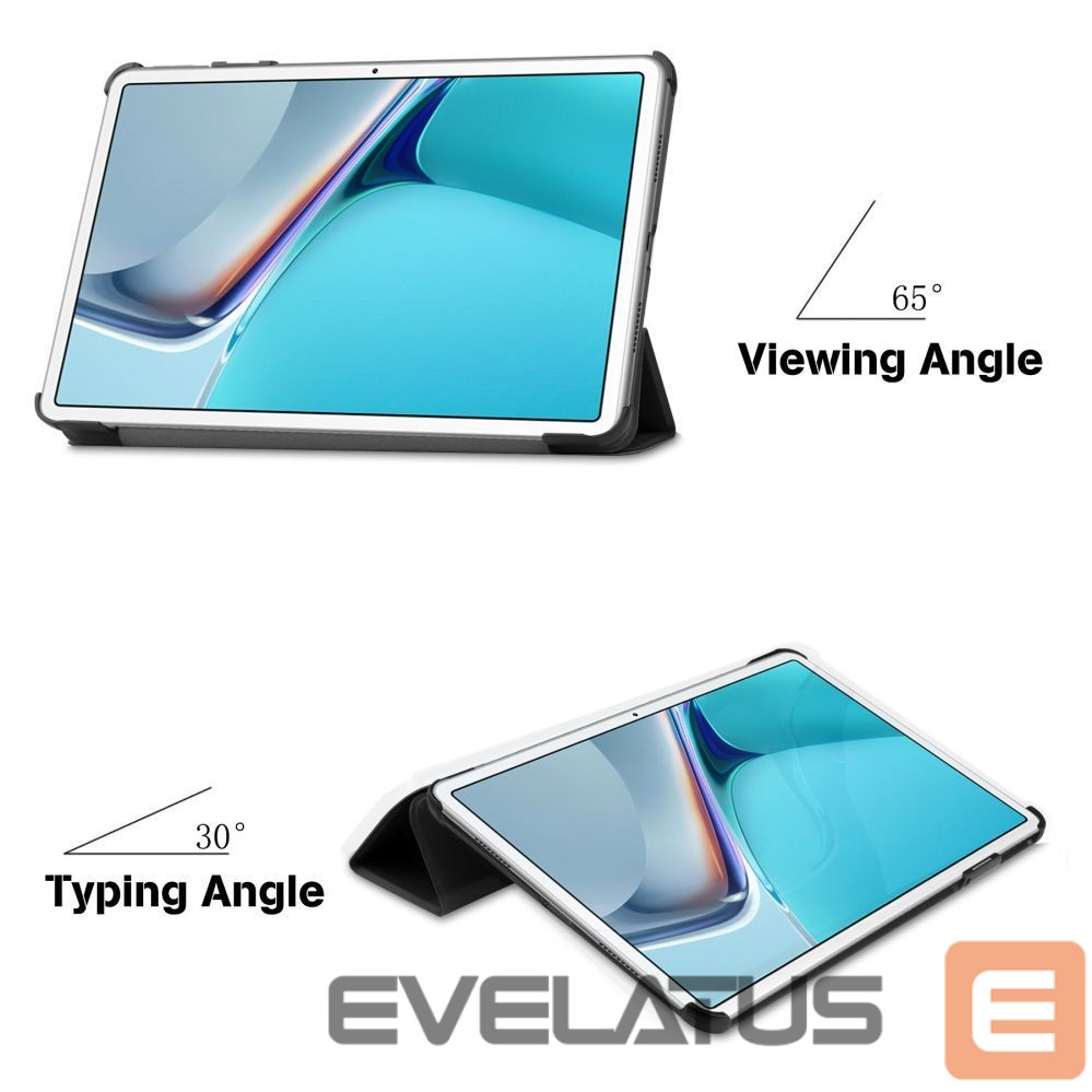 Maciņš grāmata iLike iPad Pro 11 4th Gen Tri-Fold Eco-Leather Stand Case Sky Blue