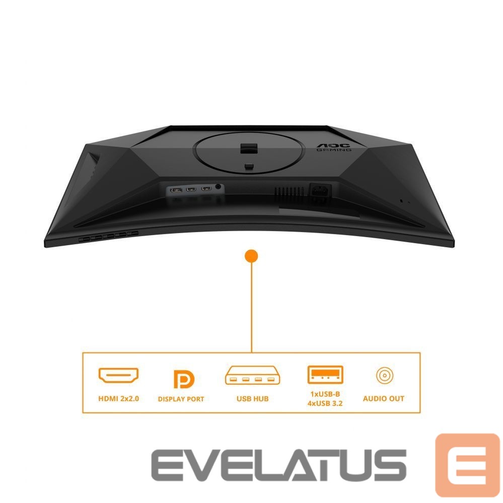 Monitors AOC Gaming C27G4ZXU 27", 1920x1080/1ms/300cd/m², HDMI, DisplayPort, Headphone Out