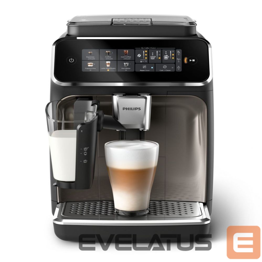 Cita mazā sadzīves tehnika Philips Espresso Coffee Maker | EP3347/90 | Pump pressure 15 bar | Built-in milk frother | Fully automatic | 1500 W | Black
