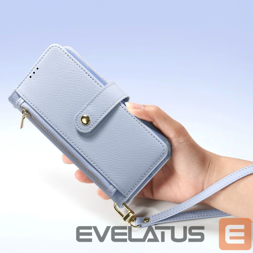 Aizmugurējais vāciņš Dux Ducis Dux Ducis Lawa Leather Case for iPhone 15 Pro - Blue