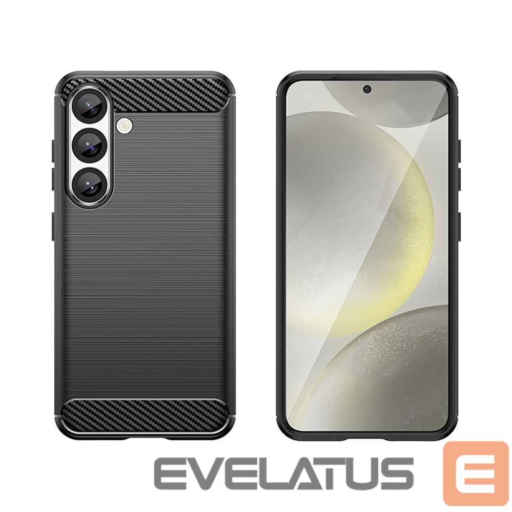 Aizmugurējais vāciņš Hurtel Carbon Case for Samsung Galaxy S25 Edge - Black
