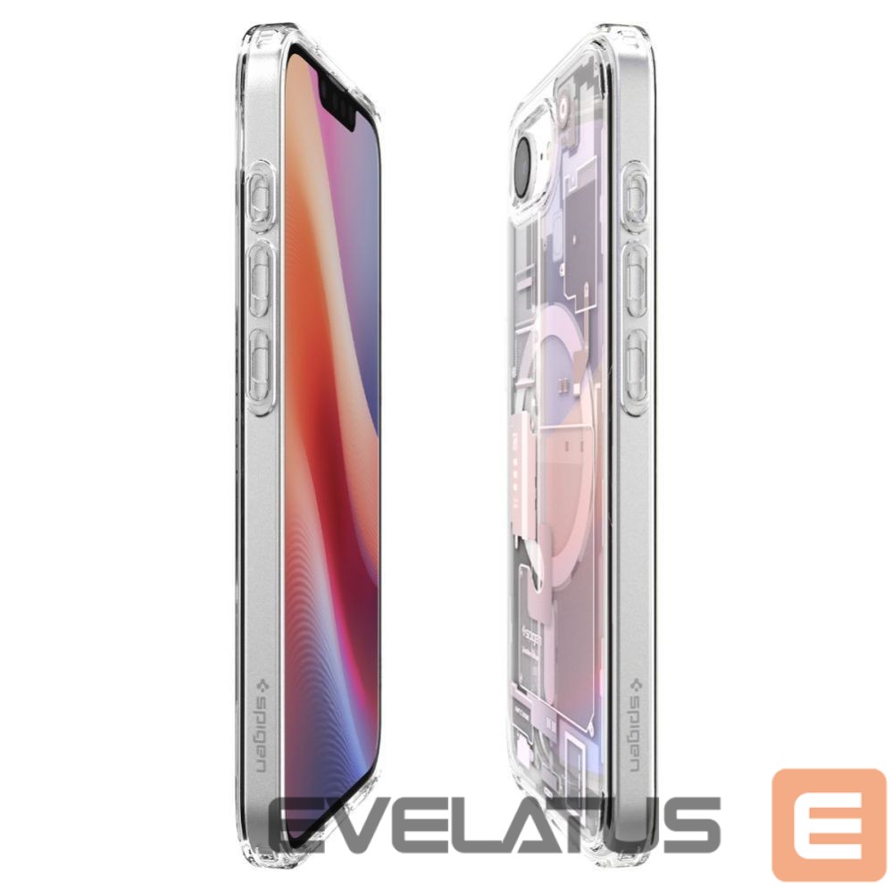 Aizmugurējais vāciņš Spigen Spigen Ultra Hybrid MagSafe Case for iPhone 16e Zero One - White