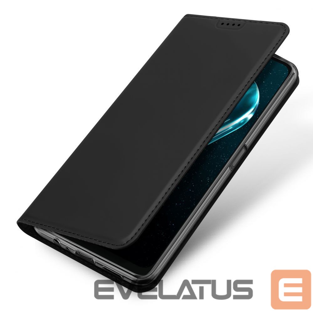 Aizmugurējais vāciņš Dux Ducis Dux Ducis Skin Pro Case For Realme 10 5G / Realme 9i 5G Cover Flip Card Wallet Stand Black
