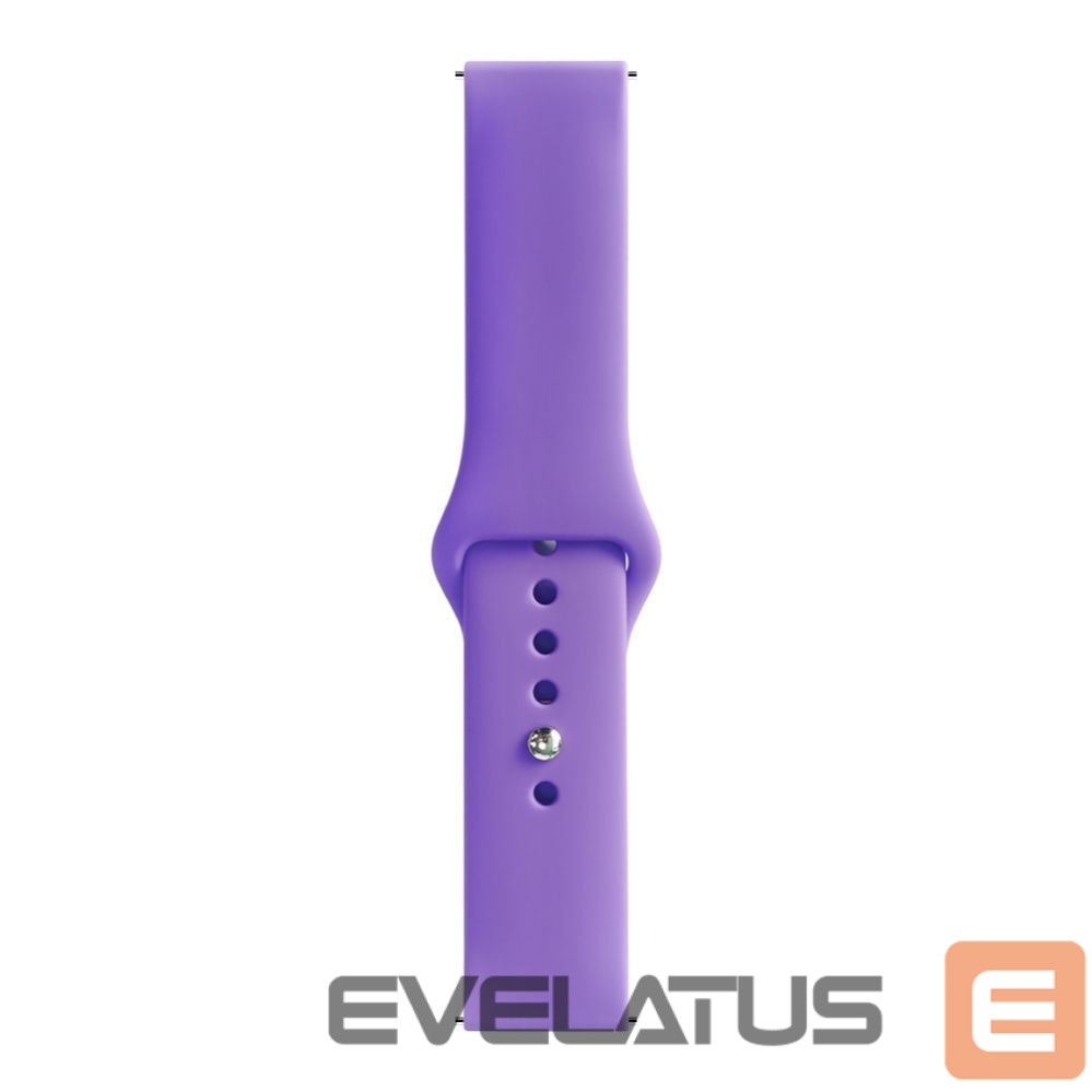 Siksniņa Evelatus Evelatus 22mm Silicone Loop Watch Straps (S/M 110mm) Deep Purple
