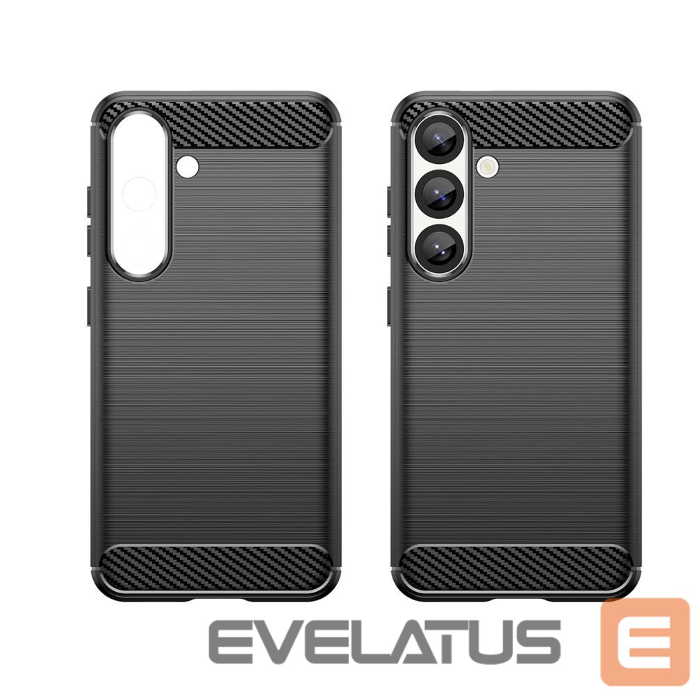 Aizmugurējais vāciņš Hurtel Carbon Case for Samsung Galaxy S25 Edge - Black