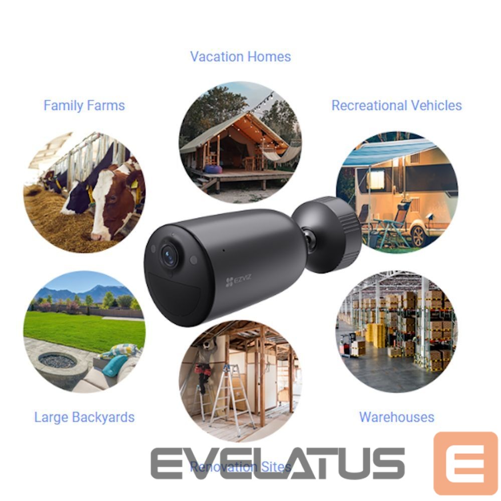 Video kamera EZVIZ EB3 CS-EB3 4G Outdoor IP65 Smart Home Battery security Camera MicroSD / Night vision Silver