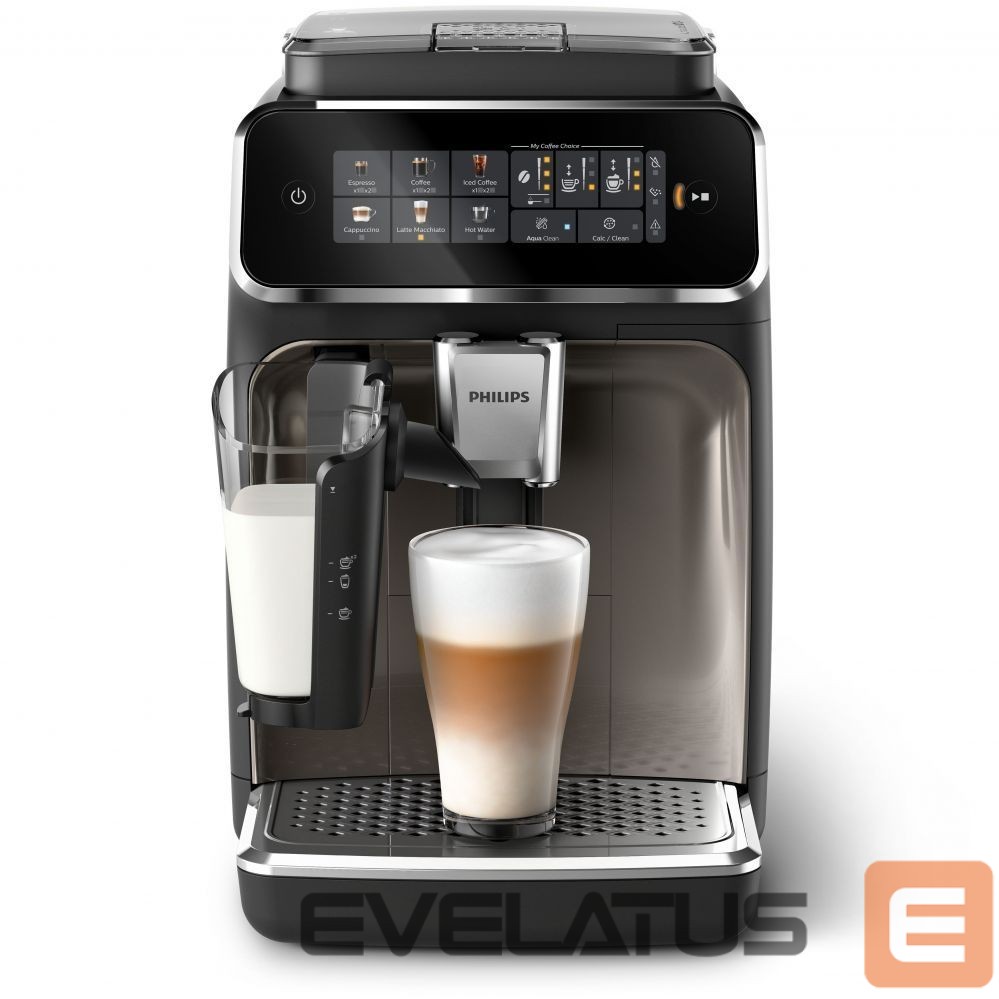 Cita mazā sadzīves tehnika Philips Espresso Coffee Maker | EP3347/90 | Pump pressure 15 bar | Built-in milk frother | Fully automatic | 1500 W | Black