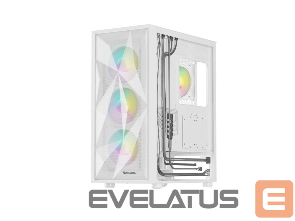 Datoru piederumi Natec NATEC Genesis PC Case Diaxid 605 white