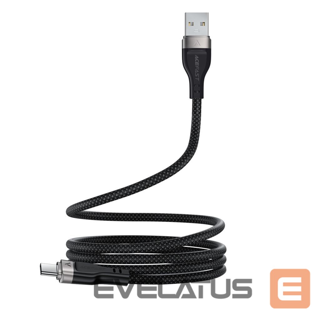 Kabelis Acefast Acefast C11-04 USB-A - USB-C 3A Cable 1.2m Magnetic Braid - Black