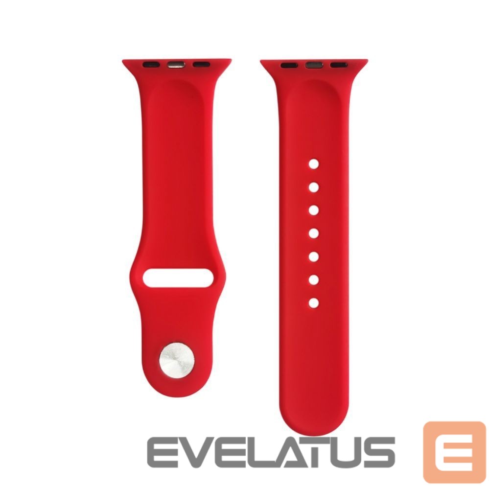 Siksniņa Evelatus Evelatus Watch 38/40/41mm Silicone Loop Watch Straps (132mm M/L) Red