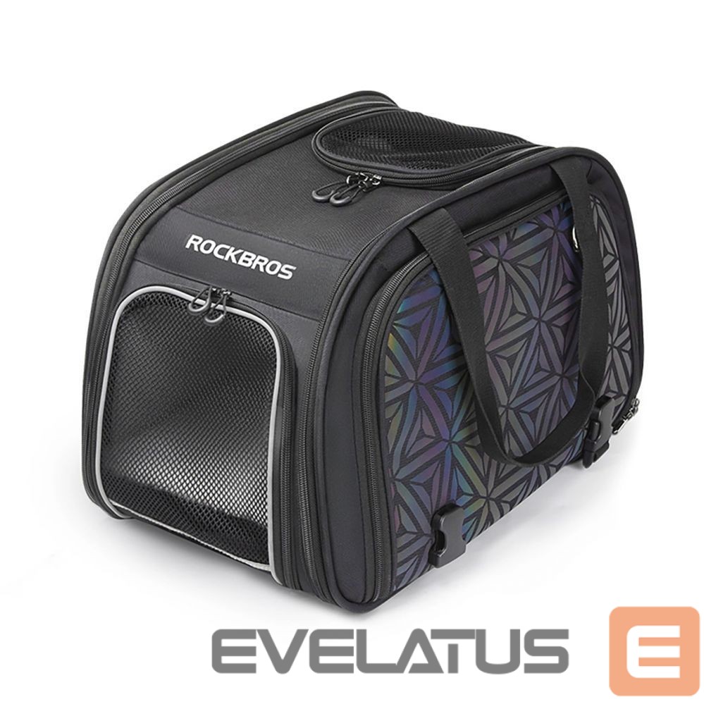 Piederums velosipēdiem Rockbros Rockbros 30140028001 transport bicycle bag for cats and dogs - black